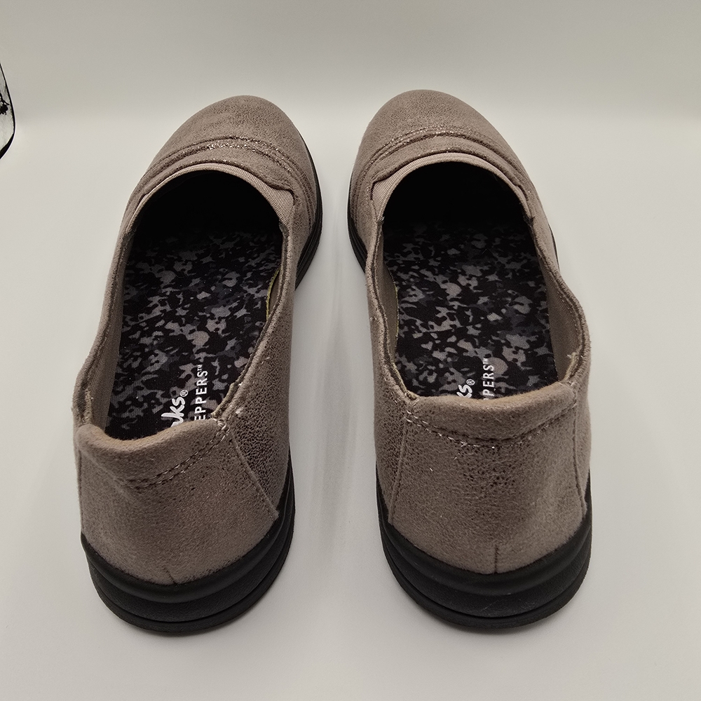 Clarks Cloudsteppers Breeze Sol Slip-On Womens Loafers Taupe Metallic Size 5M - Picture 4 of 14